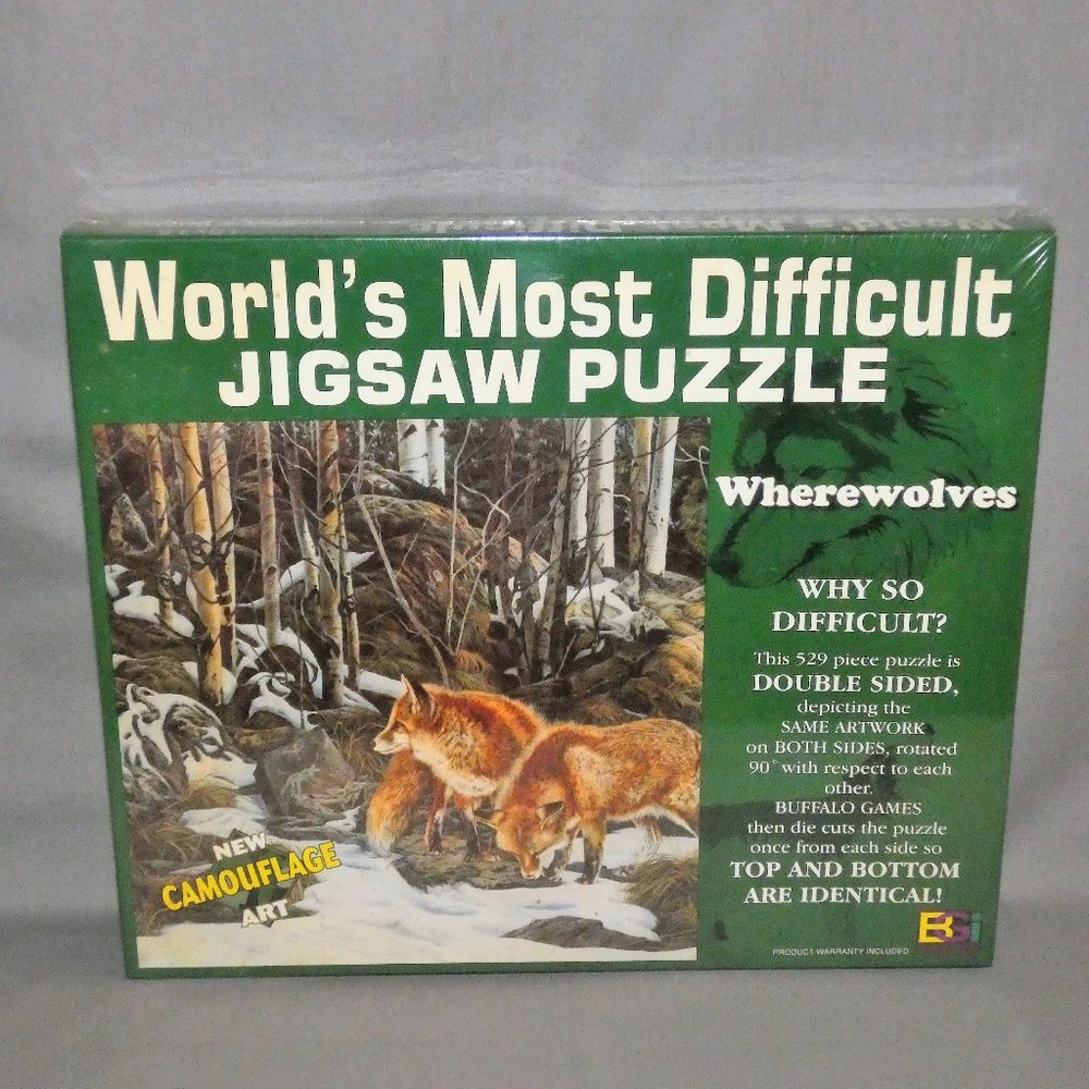 World's Most Difficult Jigsaw Puzzle  "Wherewolves"